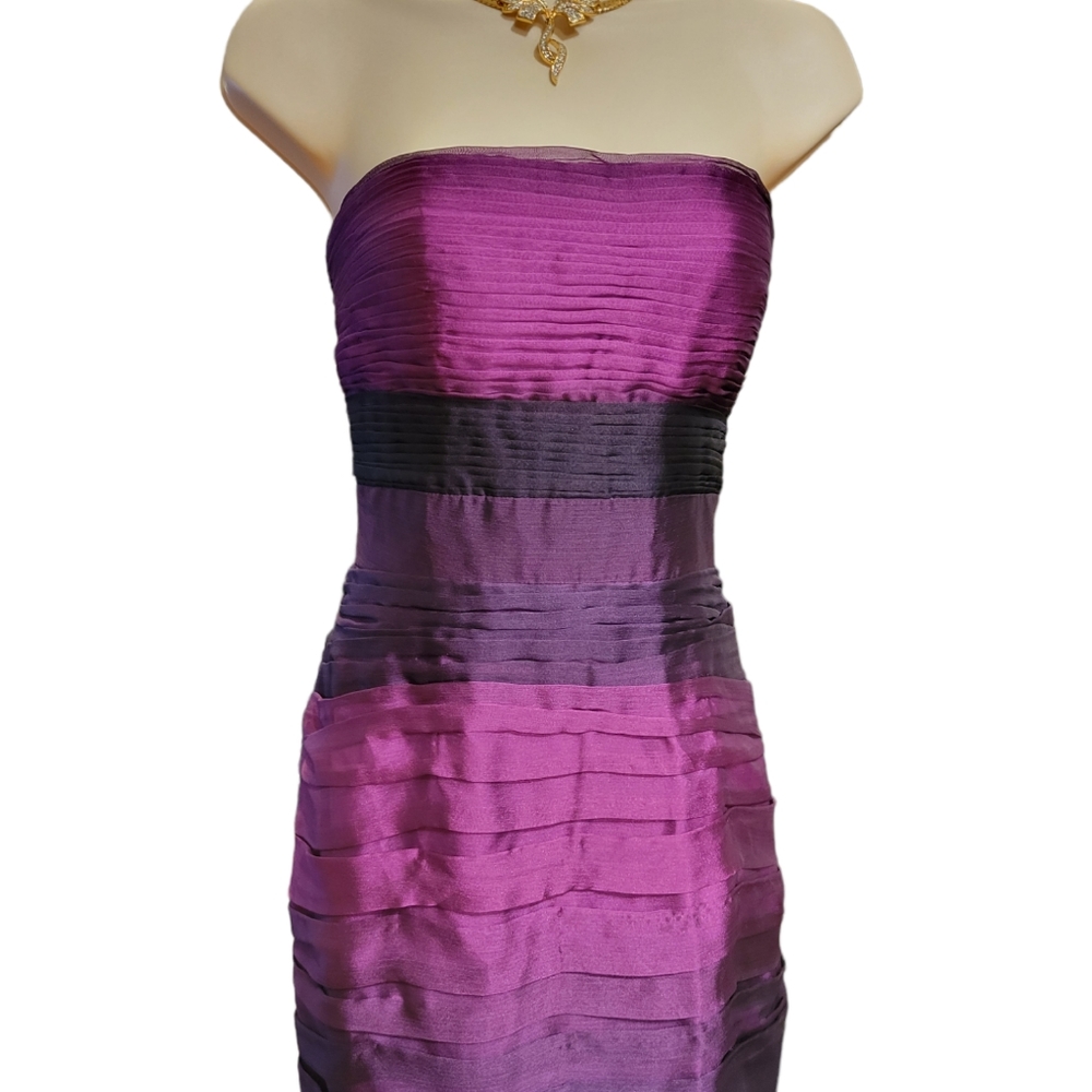 Monique Lhuillier BRIDESMAIDES 4  NWT DRESS Shades of Purple
